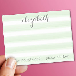 Pastel Grönt och Grått Stationery Suite for Women Post-it Block