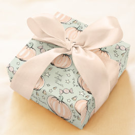 Pastel Grönt Sweet Little Pumpkin Baby Presentpapper