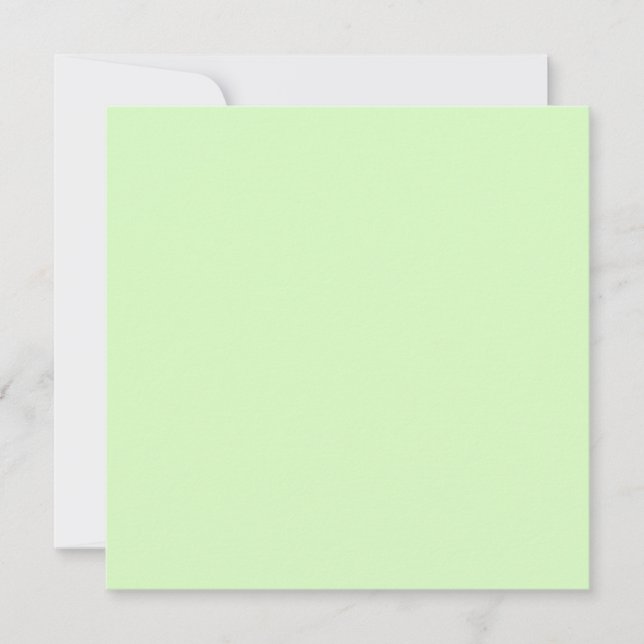 Pastel Grönt Tea Löv Solid Färg Kort (Framsida)