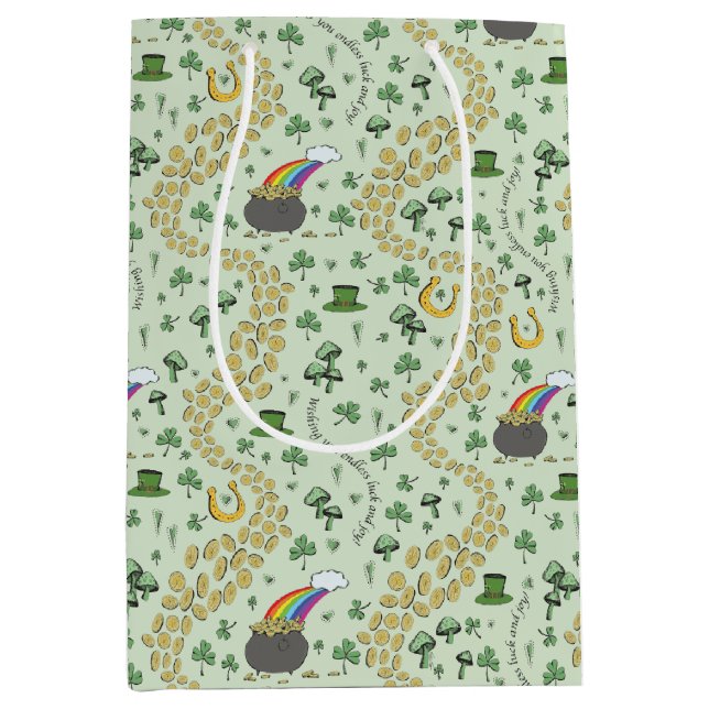 Pastel Grönt Tur & Joy St patricks day Whimsical (Framsidan)