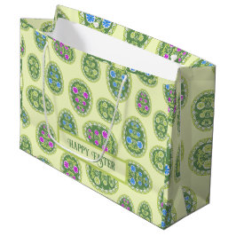 Pastel Grönt Vår och Traditionella Påskägg