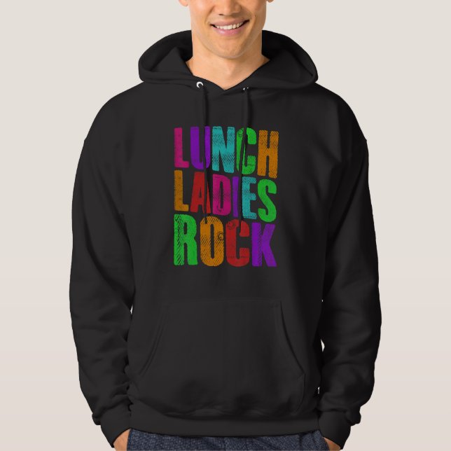 Pastel Grunge Lunch Dam Sten Cute Back to Schoo Hoodie (Framsida)