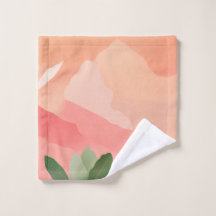 "Pastel Guava Bliss: Personlig Towel with Custo