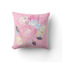 Pastel Guld Glitter Flowers