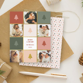Pastel & Guld Julgran Photo Collage