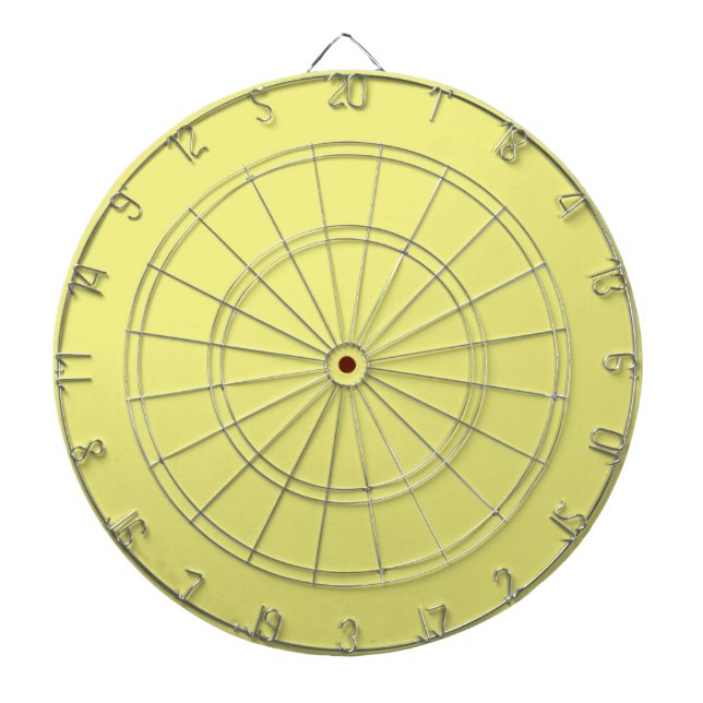 Pastel Gult Dart Board Darttavla (Framsidan)
