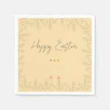 Pastel Gult Påsk Pappra blöjor - Personlig