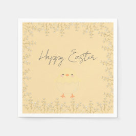 Pastel Gult Påsk Pappra blöjor - Personlig Pappersservett