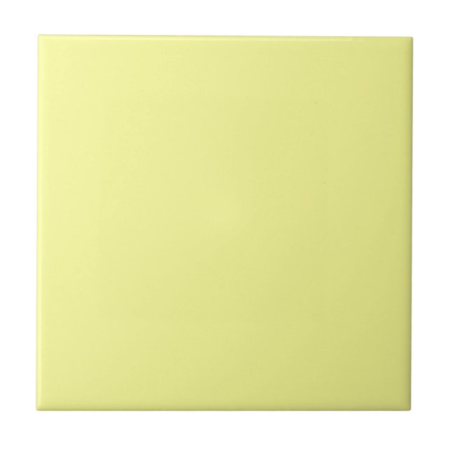 Pastel Gult Solid Färg Kakelplatta (Framsidan)