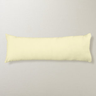Pastel Gult Solid Färg Klassisk ELEGANT Kroppskudde