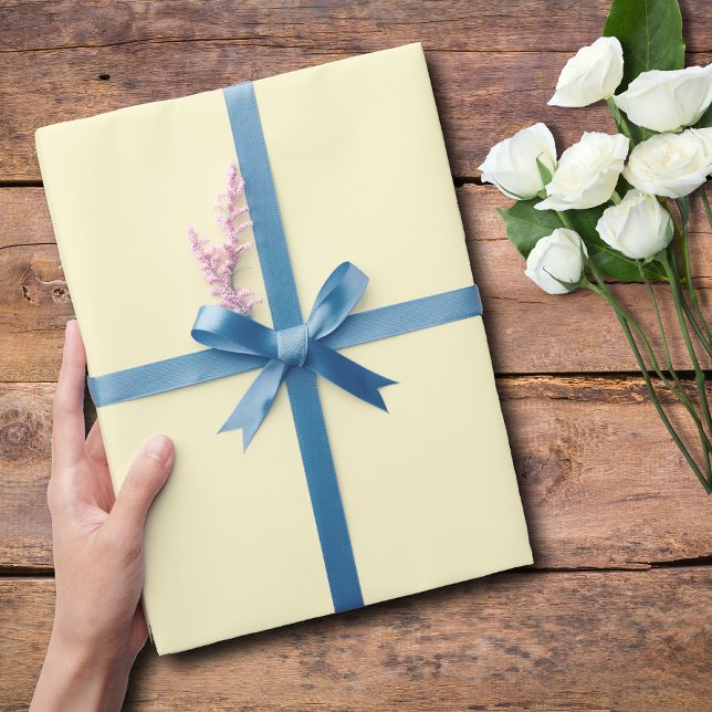 Pastel Gult Solid Färg | Klassisk | ELEGANT Presentpapper (Skapare uppladdad)