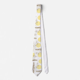 Pastel Gult Sunrise Oriental Bamboo Träd Garden Slips