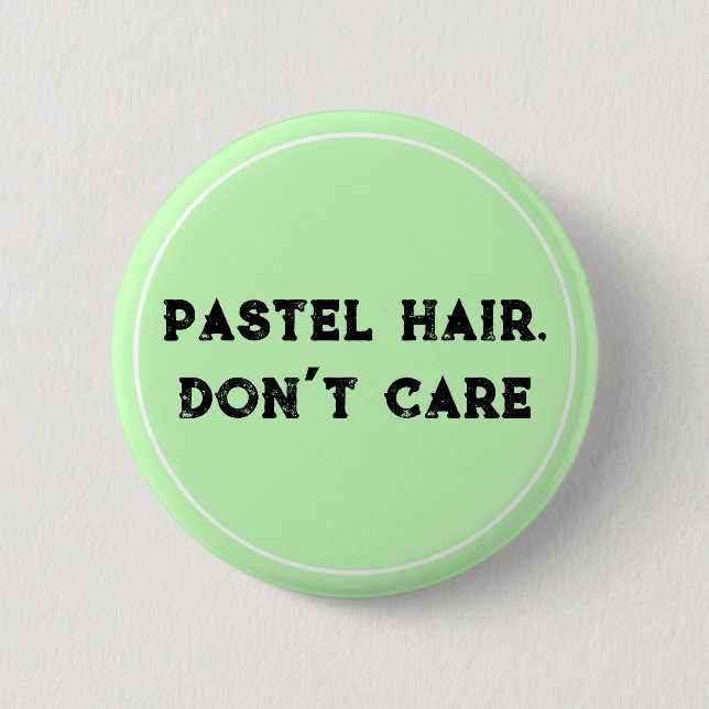 Pastel Hair bryr sig inte! Pastel Goth Knapp (Framsida)