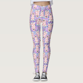 Pastel Halloween Blommigt Spöken Leggings