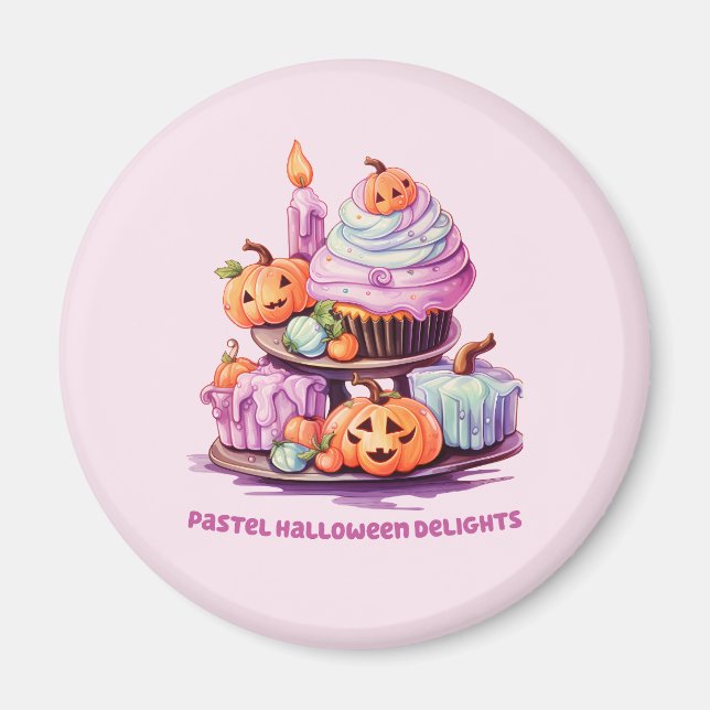 Pastel Halloween Delight Magnet (Framsidan)