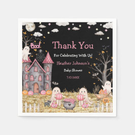 Pastel Halloween Little Boo Girl Shower Pappersservett
