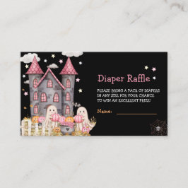 Pastel Halloween Little Boo Girl Shower Tilläggskort