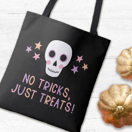 Pastel Halloween Skull, inga försök bara tremor Tygkasse