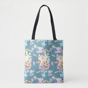 Pastel Halloween Treat Bag Tygkasse