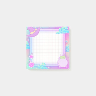 Pastel Halloween Witchy Post-it Block
