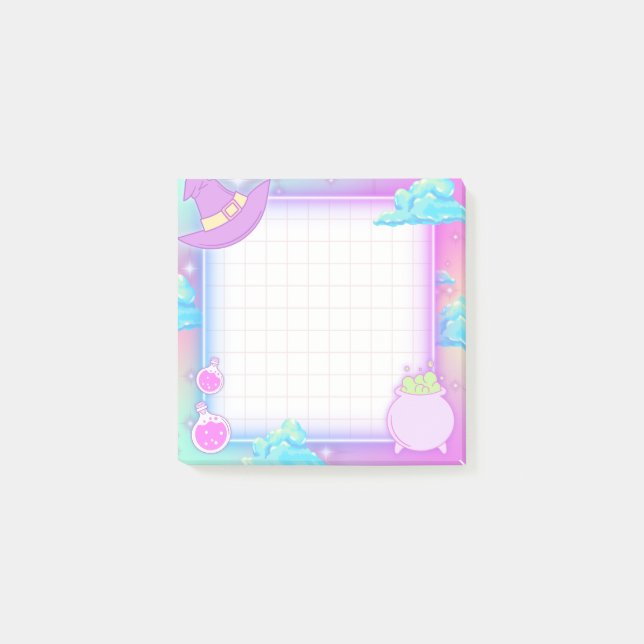 Pastel Halloween Witchy Post-it Block (Framsida)