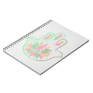 Pastel Hamsa bärbar dator Anteckningsbok