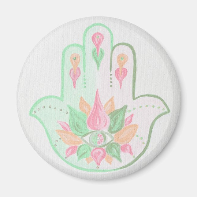 Pastel Hamsa Magnet (Framsidan)