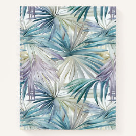 Pastel Handflatan Löv Patterned Spiral Notebook