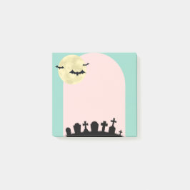 Pastel Haunted Graveyard Post-it Block