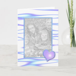 Pastel Heart Design (bild ram) Kort