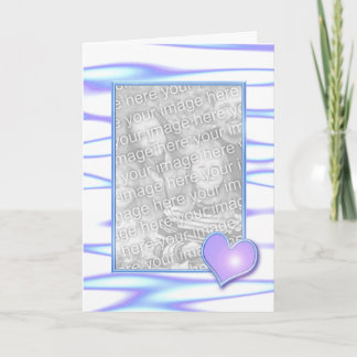 Pastel Heart Design (bild ram) Kort