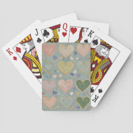 Pastel Heart Tapestry Casinokort