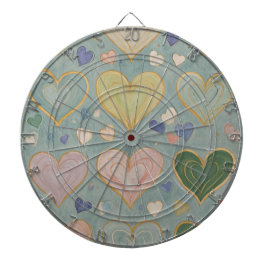 Pastel Heart Tapestry Darttavla