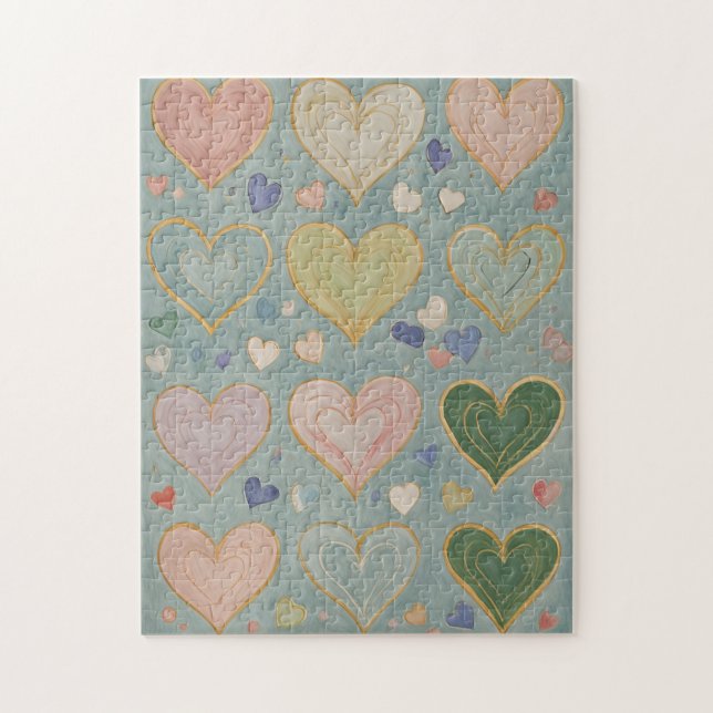 Pastel Heart Tapestry Pussel (Vertikal)
