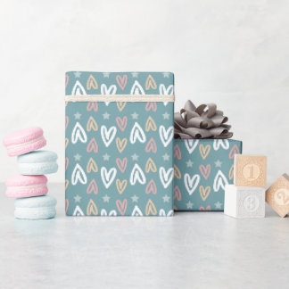 Pastel Hearts Presentpapper