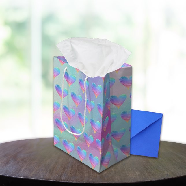 Pastel Hearts Rainbow Mönster (Skapare uppladdad)