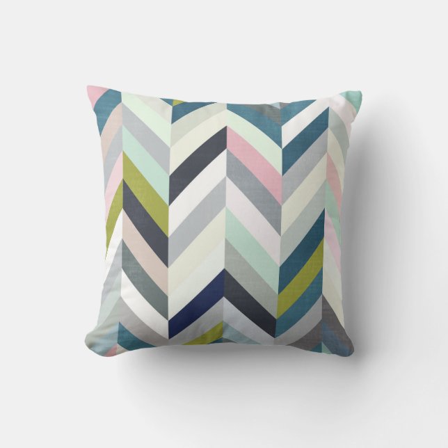 Pastel Herringbenet Pillow Kudde (Framsida)