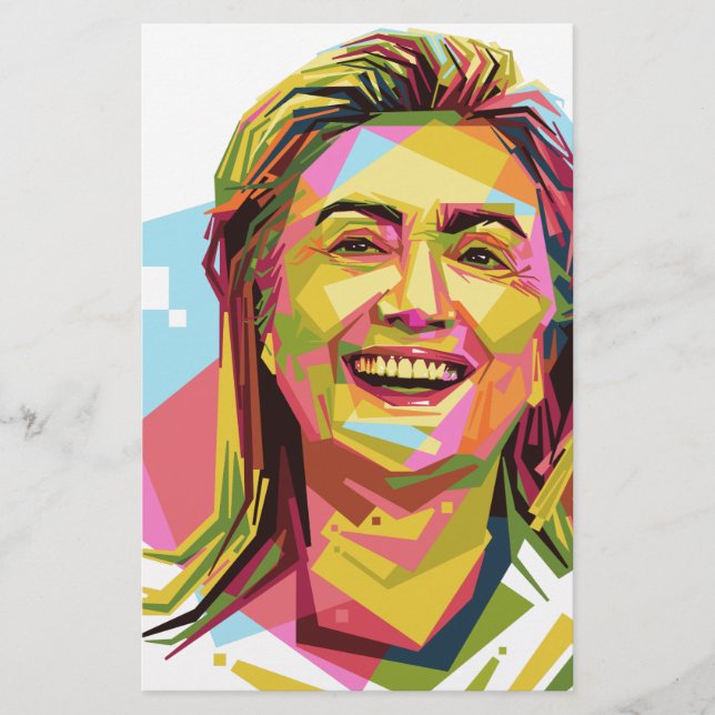 pastel Hillary Clinton Brevpapper (Framsida)
