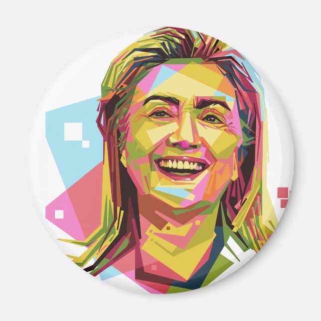 pastel Hillary Clinton Magnet (Framsidan)