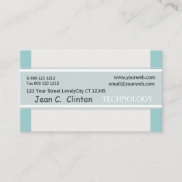 Pastel Himlar Blue-Abstrakt Geometric Promoting Visitkort