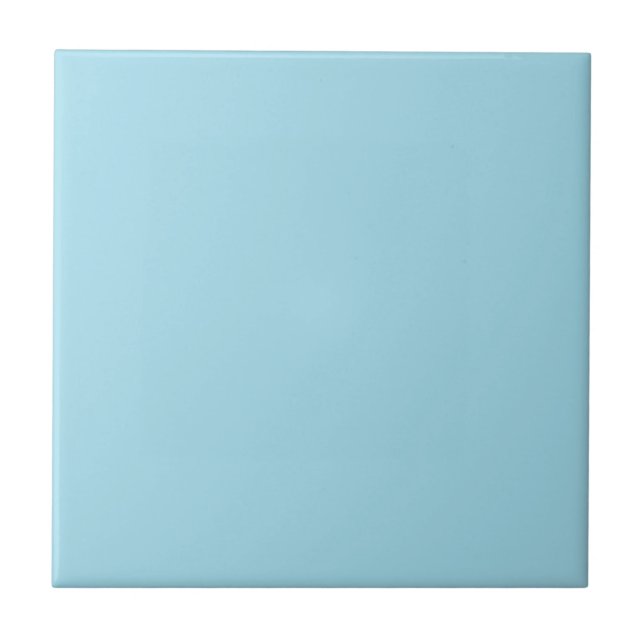 Pastel Himlar Blue Solid Färg Tile Kakelplatta (Framsidan)