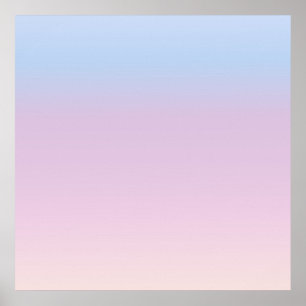 Pastel Himlar övertoningsminimum Poster