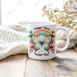 Pastel Hippie "Lycklig Mind Lycklig Life" Kaffemugg<br><div class="desc">Förkorta din dag med pastel Hippie "Lycklig Mind Lycklig Life"-kaffet Mugg. Det här lilla mugg har en sjudande design med ett glatt budskap: "Lycklig Mind, Lycklig Life", som på ett utmärkt sätt kompletteras med färgstarka fjärilar och en lekfull regnbåge. Pastel färg-programmet förstärker mugg varma, omsorgsfulla vibe, skapar det ett fint...</div>
