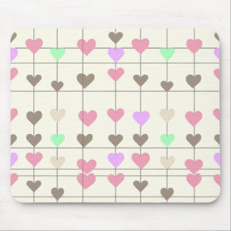 Pastel hjärta Mousepad Musmatta