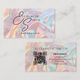 Pastel Holografiskt Affärskort Visitkort