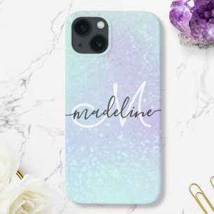 Pastel HoloGraph Glitter monogrammad