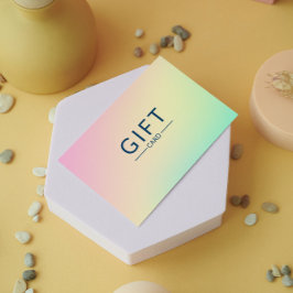 Pastel HoloGraph Salon Certificate Gift Card Visitkort