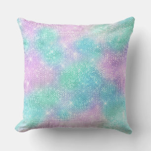 PASTEL HOLOGRAPHIC GLITTER CUSHION KUDDE