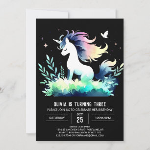 Pastel Horse Birthday Inbjudningar