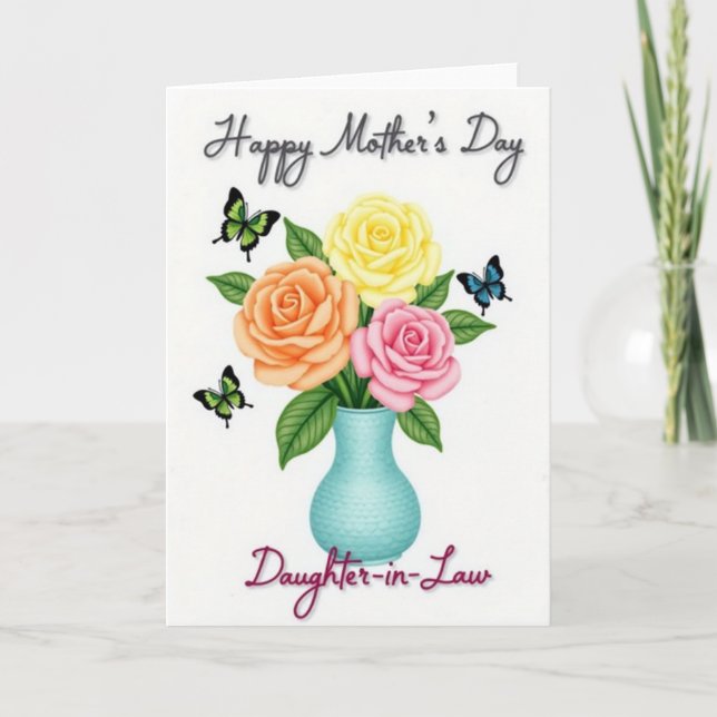 Pastel Hued Mothers Day Card Kort (Framsida)